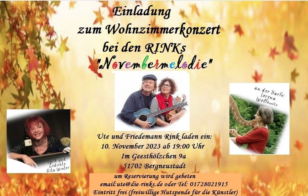 Wohnzimmerkonzert bei den Rinks